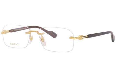 gucci glasses men deals|Gucci rimless glasses for men.